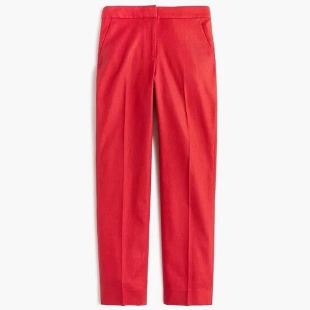 {J Crew} Easy Pant Stretch Linen Blend Pants NWT